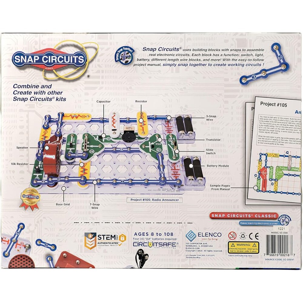 Classic SC-300 Electronics Exploration Kit | Over 300 Projects | Full Color Manu - Picture 3 of 10
